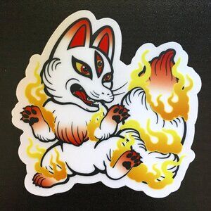 5/$25 Retro Kitsune Sticker